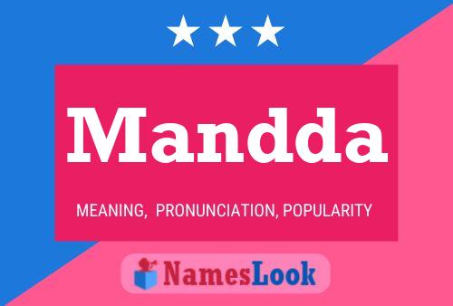 Mandda Name Poster