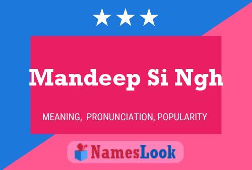 Mandeep Si Ngh Name Poster