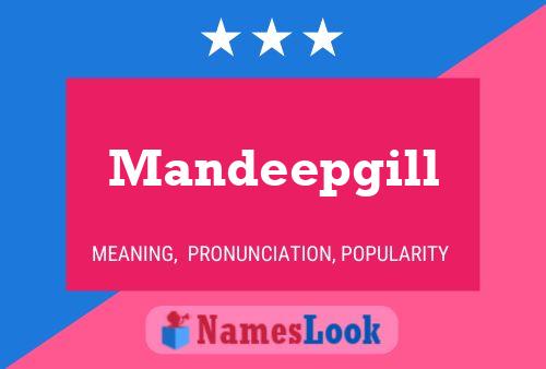 Mandeepgill Name Poster