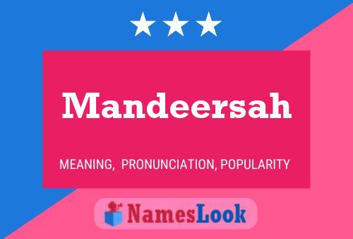 Mandeersah Name Poster