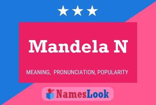 Mandela N Name Poster