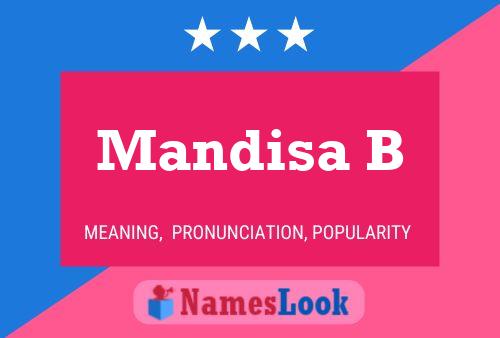 Mandisa B Name Poster