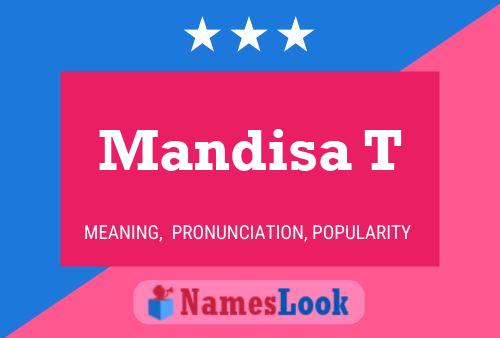 Mandisa T Name Poster