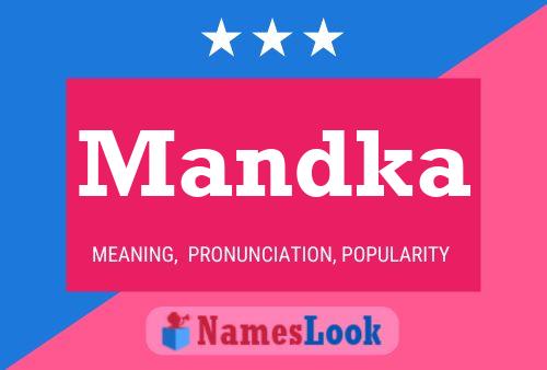 Mandka Name Poster