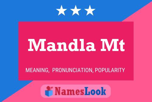 Mandla Mt Name Poster