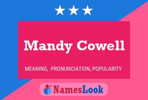 Mandy Cowell Name Poster