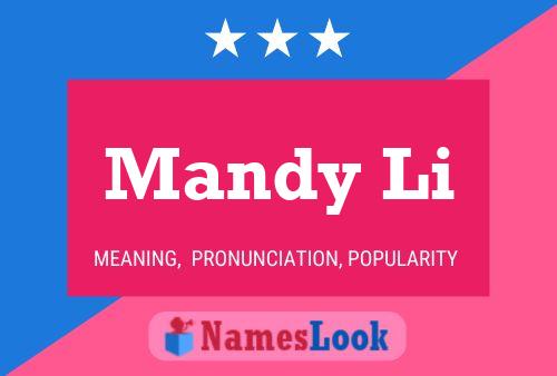 Mandy Li Name Poster