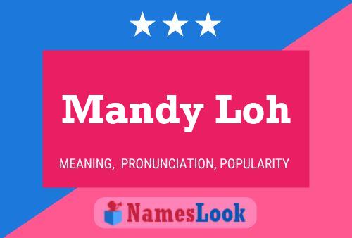 Mandy Loh Name Poster