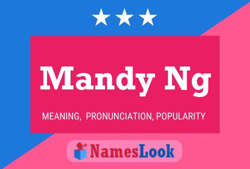 Mandy Ng Name Poster