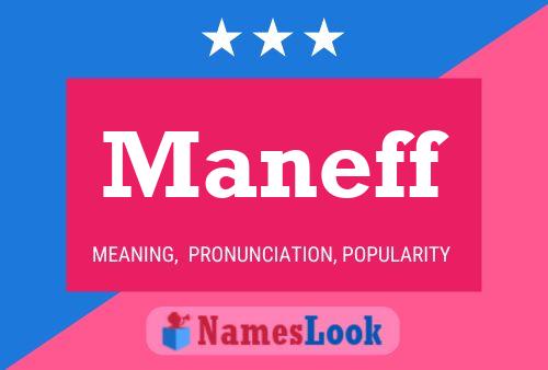 Maneff Name Poster