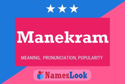 Manekram Name Poster