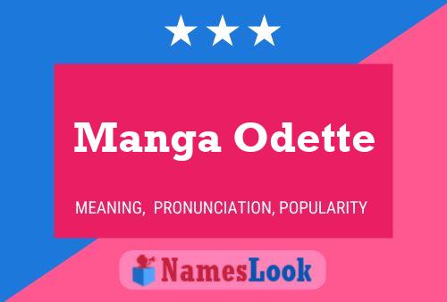 Manga Odette Name Poster