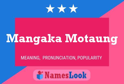 Mangaka Motaung Name Poster