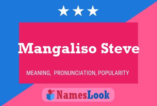 Mangaliso Steve Name Poster