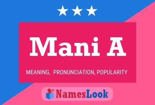 Mani A Name Poster