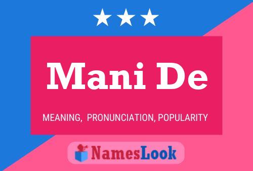 Mani De Name Poster