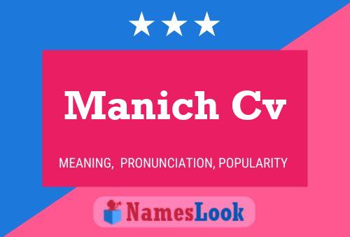 Manich Cv Name Poster