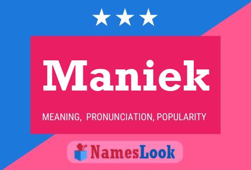 Maniek Name Poster