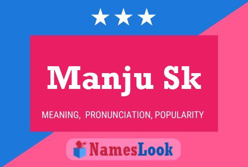 Manju Sk Name Poster