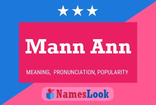 Mann Ann Name Poster