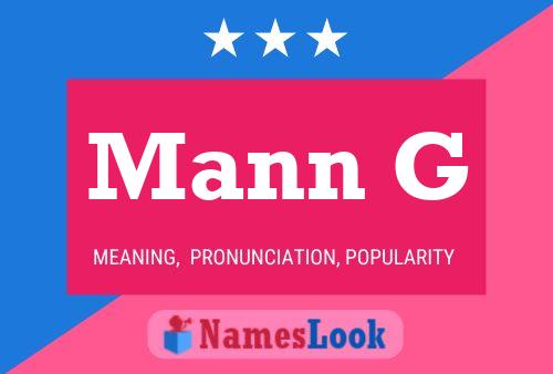 Mann G Name Poster