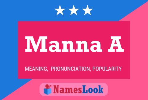 Manna A Name Poster