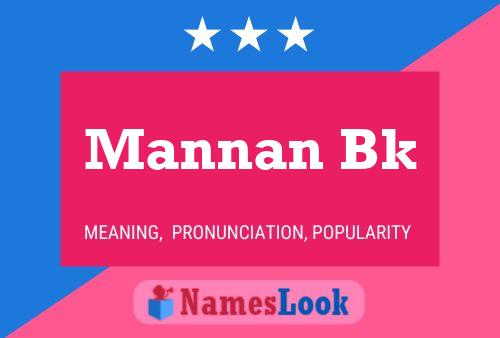 Mannan Bk Name Poster