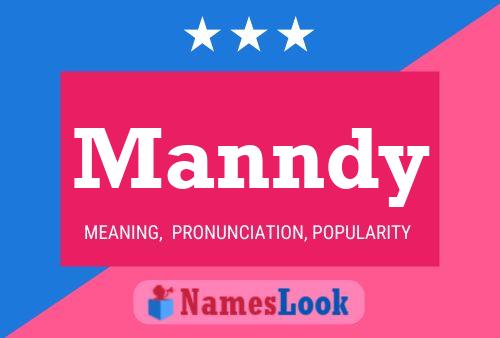 Manndy Name Poster