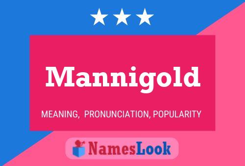 Mannigold Name Poster