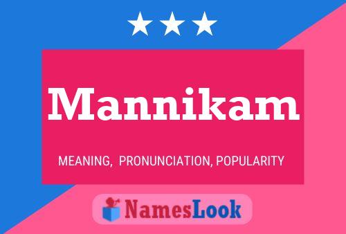 Mannikam Name Poster