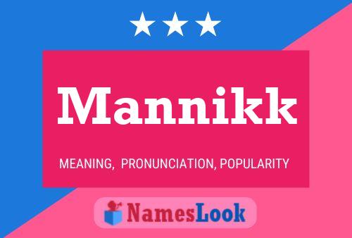 Mannikk Name Poster