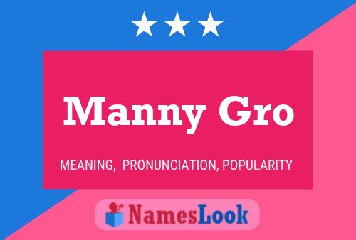 Manny Gro Name Poster