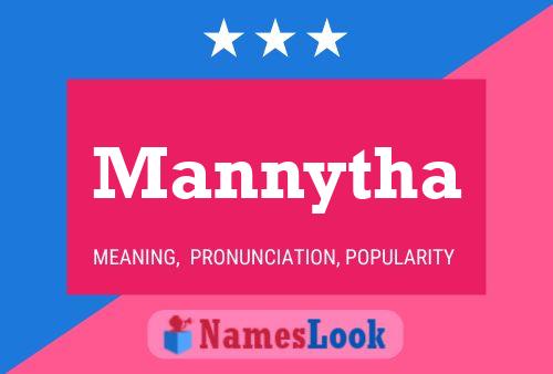 Mannytha Name Poster