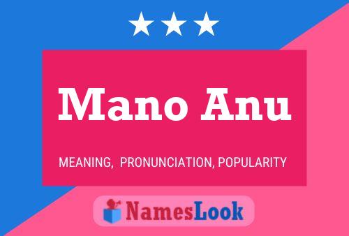 Mano Anu Name Poster