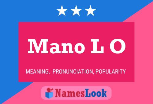 Mano L O Name Poster