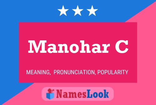 Manohar C Name Poster