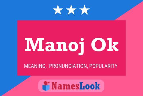 Manoj Ok Name Poster