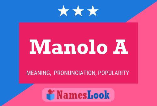 Manolo A Name Poster