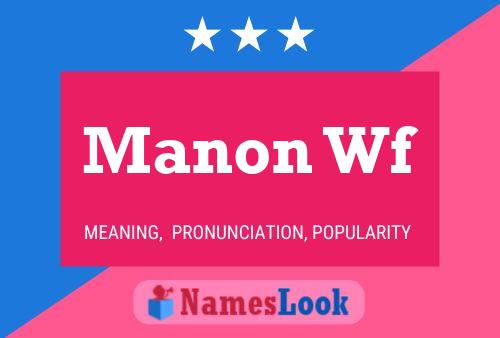 Manon Wf Name Poster