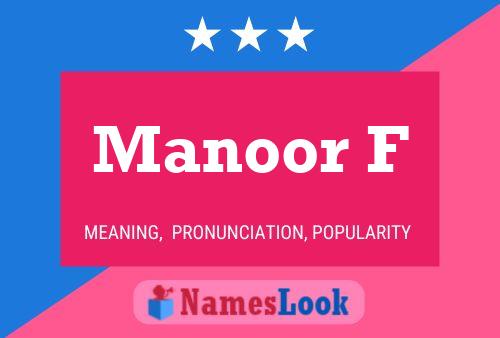 Manoor F Name Poster