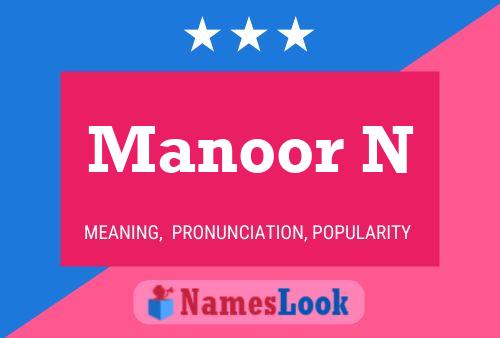 Manoor N Name Poster