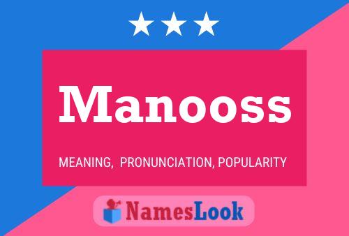 Manooss Name Poster