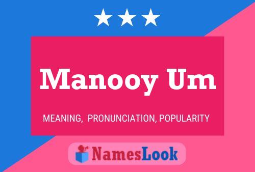 Manooy Um Name Poster