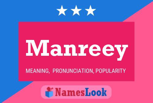 Manreey Name Poster