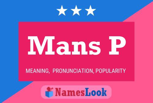 Mans P Name Poster