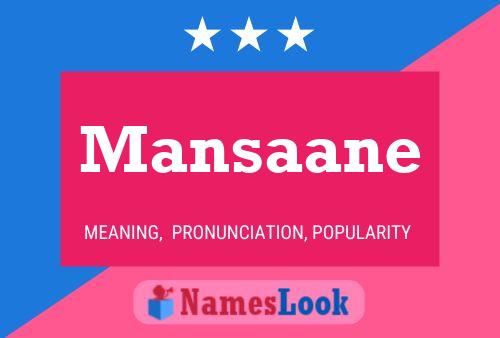 Mansaane Name Poster