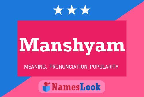 Manshyam Name Poster