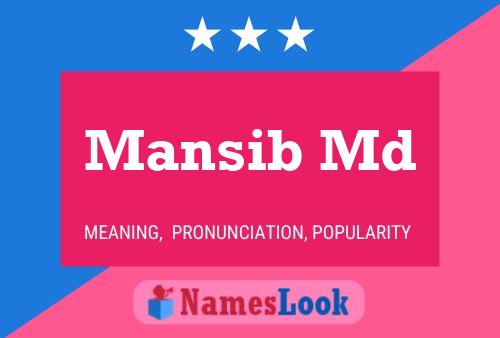 Mansib Md Name Poster