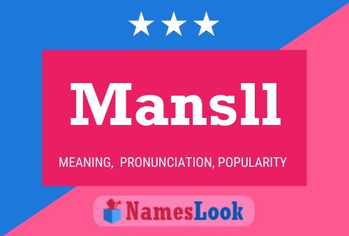 Mansll Name Poster