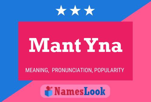 Mant Yna Name Poster